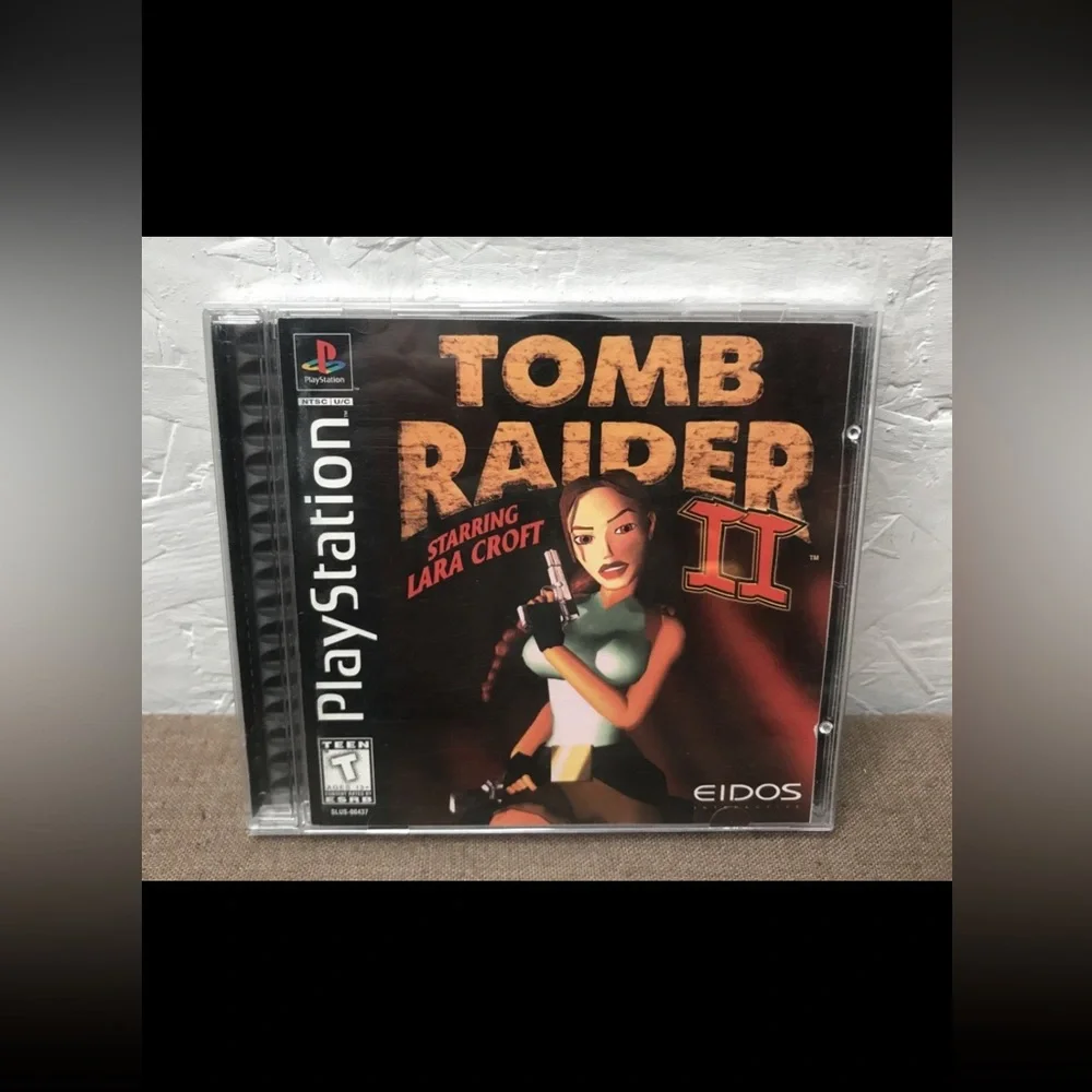 Lot of 2 PlayStation 1 PS1 Games: Street Sk8er & Tomb Raider II (2) Complete USA